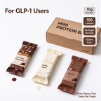 The Mini Protein Bar for GLP-1 Users – 10g Protein, 100 Calories, No Sugar Alcohols, Soft-Baked – 12 Count