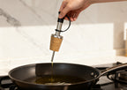 VERTEDOR MADERA ACERO INOX PARA BOTELLA
