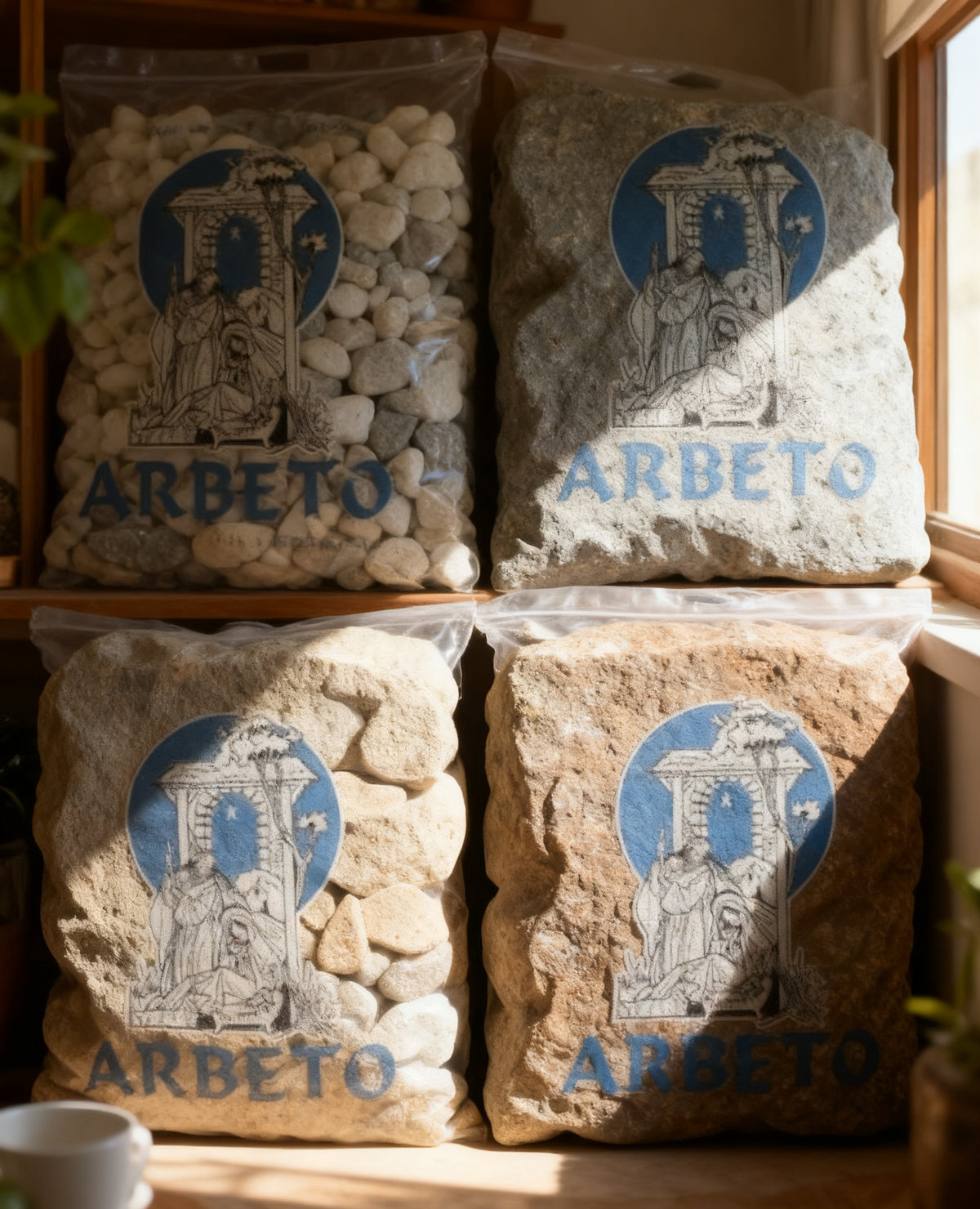 Bolsa de Piedras Decorativas Navideñas