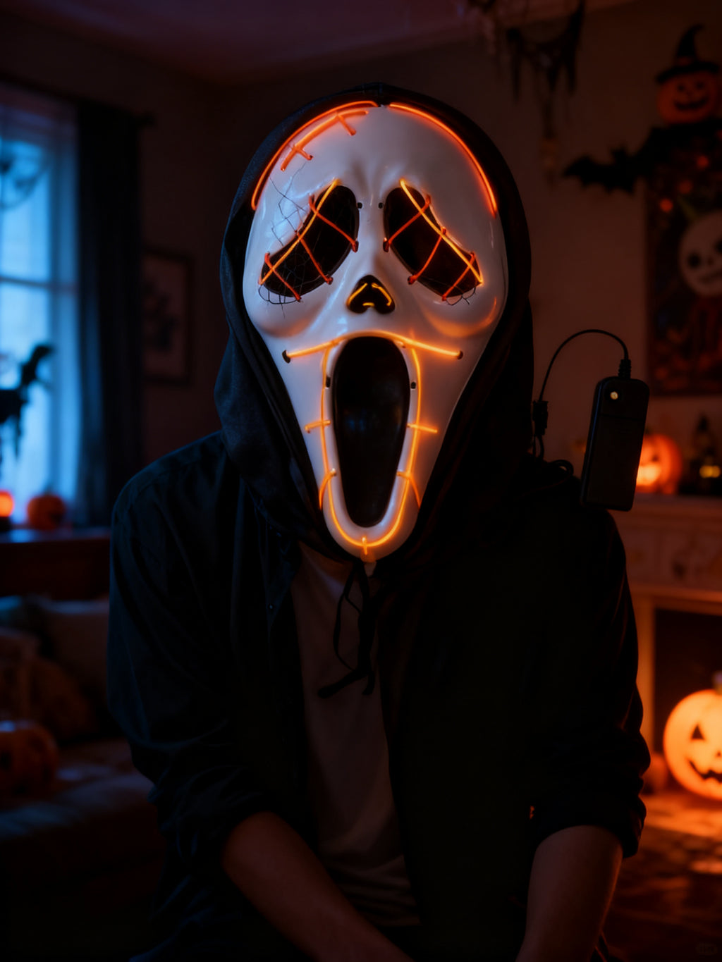 Mascarilla de Luz Fría para Halloween 1PC