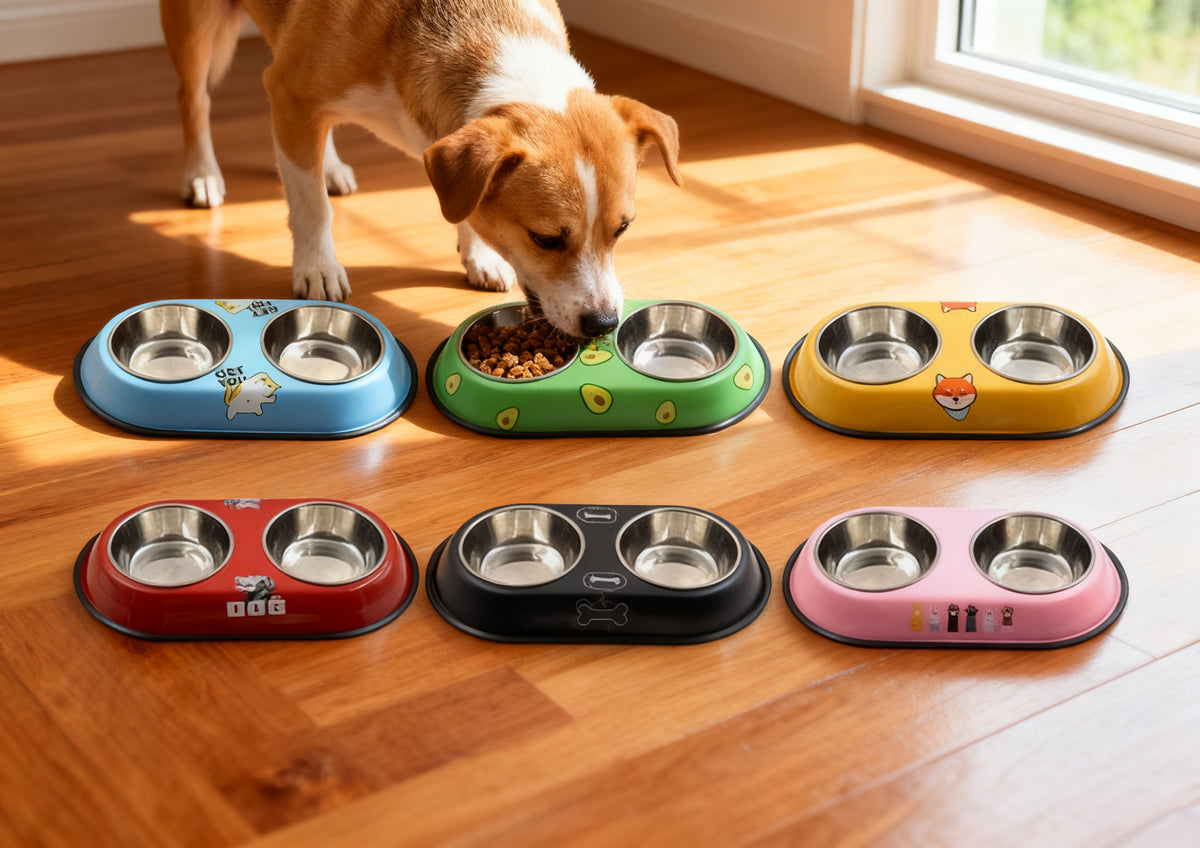 Comedero Doble para Mascotas 38.5cm