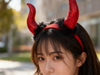 Diadema de Cuernos Rojos 26x28cm