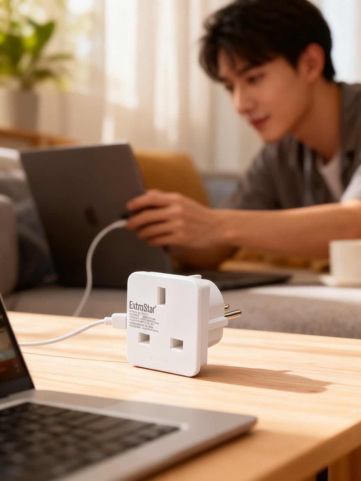 Adaptador de Viaje Alemania Francia a Reino Unido