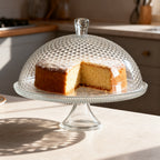 URBAN LIVING DIAMOND Plat à Gâteaux Sur Pied Cloche 30cm