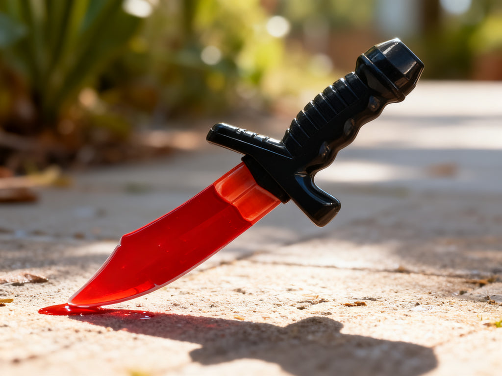 Cuchillo Daga Militar Sangriento para Halloween