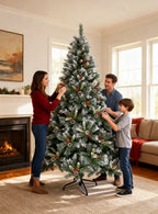 Árbol Navidad 210cm Con Adorno 1000T
