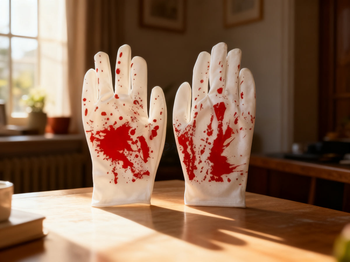 Guantes con Manchas de Sangre para Halloween