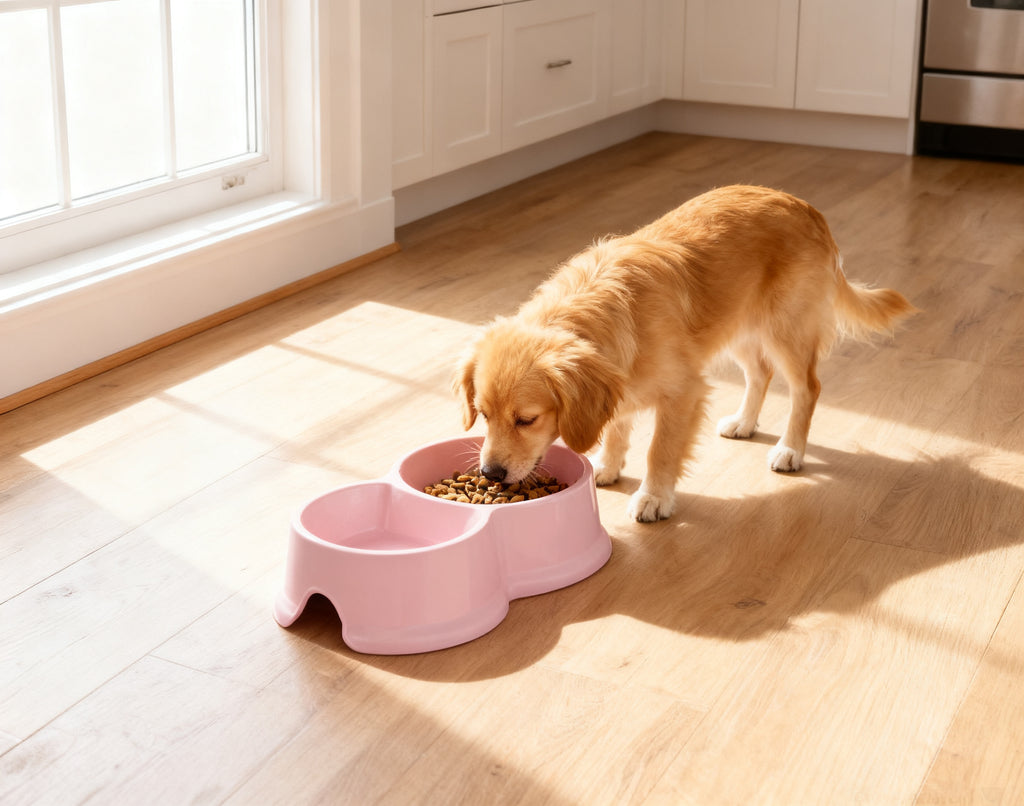 Comedero Doble para Mascotas 0,3+0,65L
