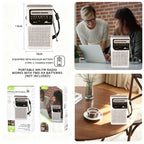 Radio AM/FM MK-9 PLATA Portátil