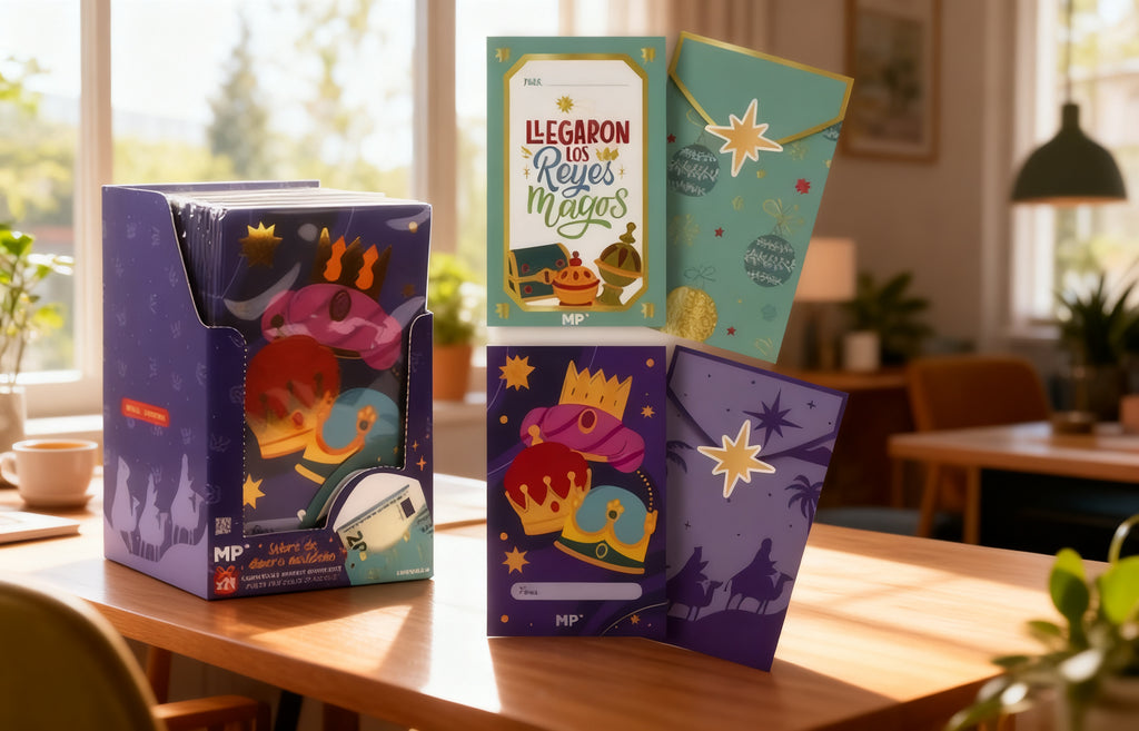 Sobres de Dinero Reyes Magos Navideños