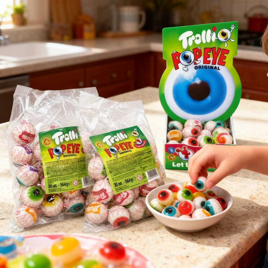 Dispensador Ojos Trolli Rellenos 120 Unidades