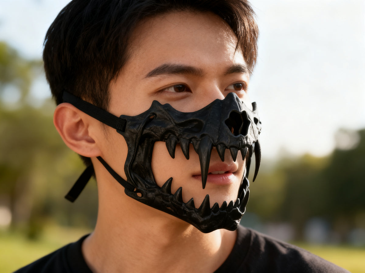 Mascarilla Colmillos Halloween 1 Unidad