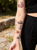 Tatuaje Velero Pegatinas Temporales