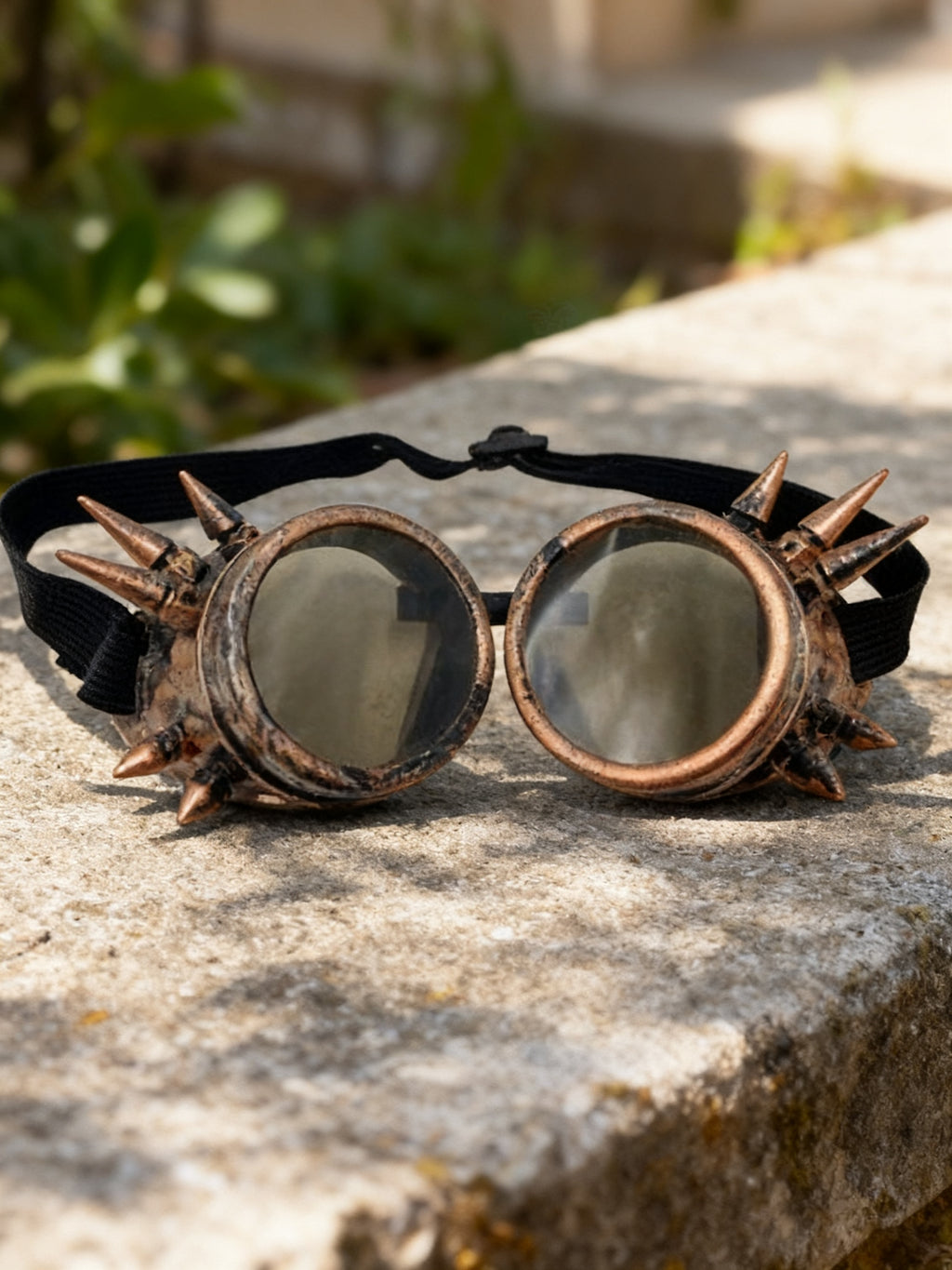 Gafas Punk Rojo-Dorado para Disfraces
