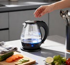 HERVIDOR ELECTRICO 1.5L VIDRIO LUZ AZUL