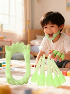 639 Uñas y Dientes Luminosos 6 Piezas