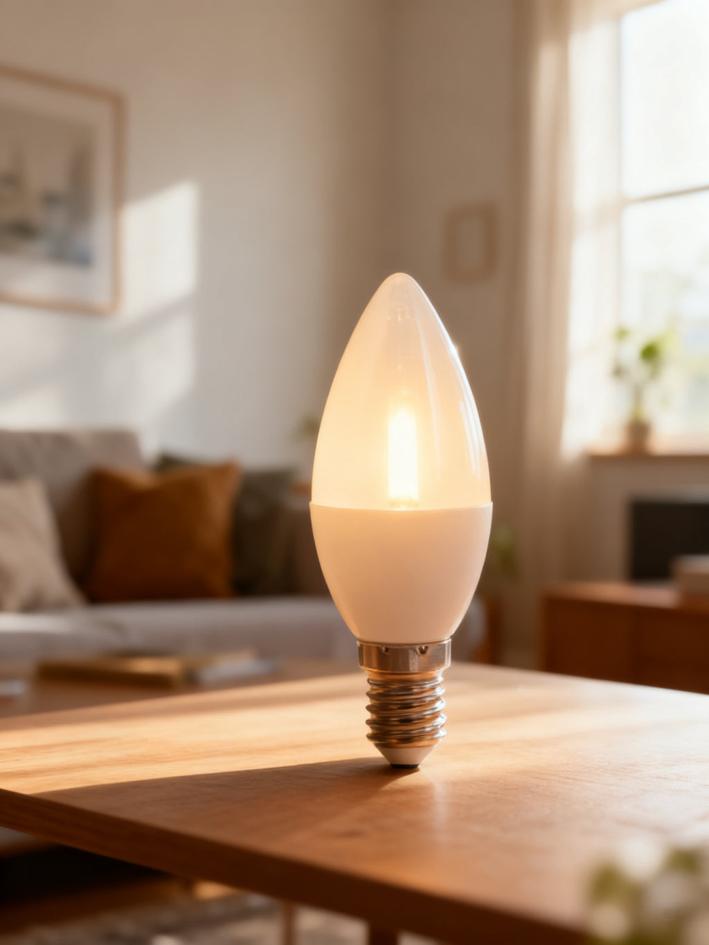 Bombilla LED C37 E14 8W Luz Natural