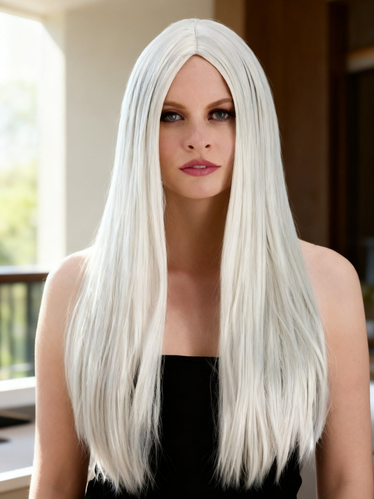 Peluca Blanca para Halloween