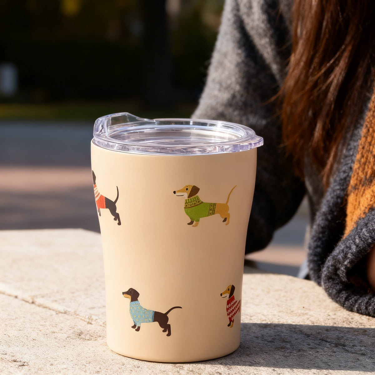Vaso Térmico con Diseño de Salchichas