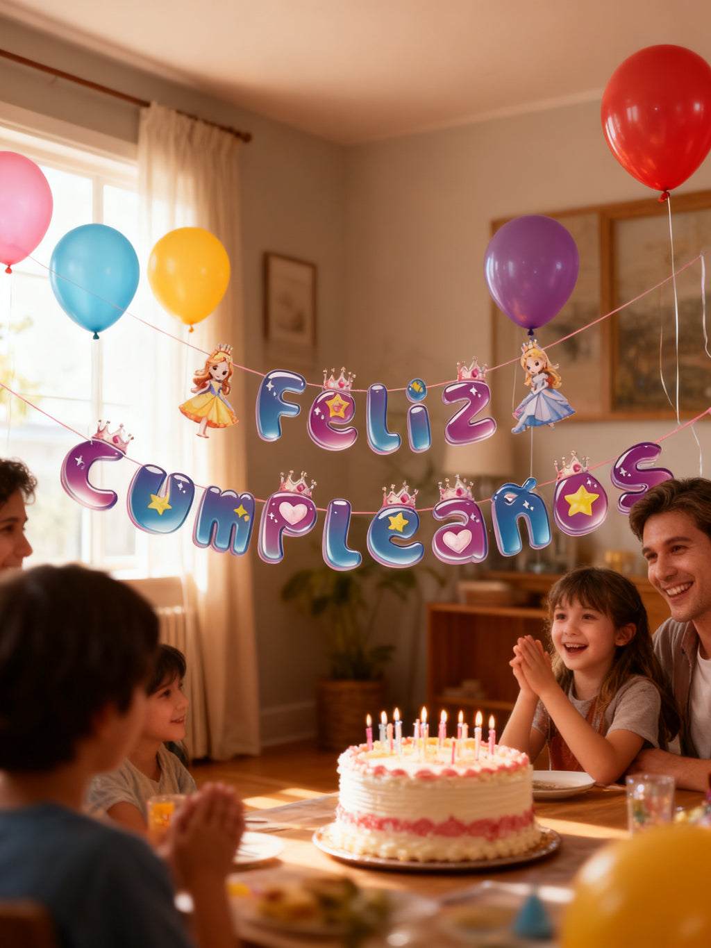 Guirnalda Feliz Cumpleaños Princesa