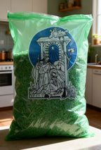 Bolsa de Serrín Verde para Decoración Navideña