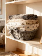 Cesta Mimbre Oval Mini con Asa