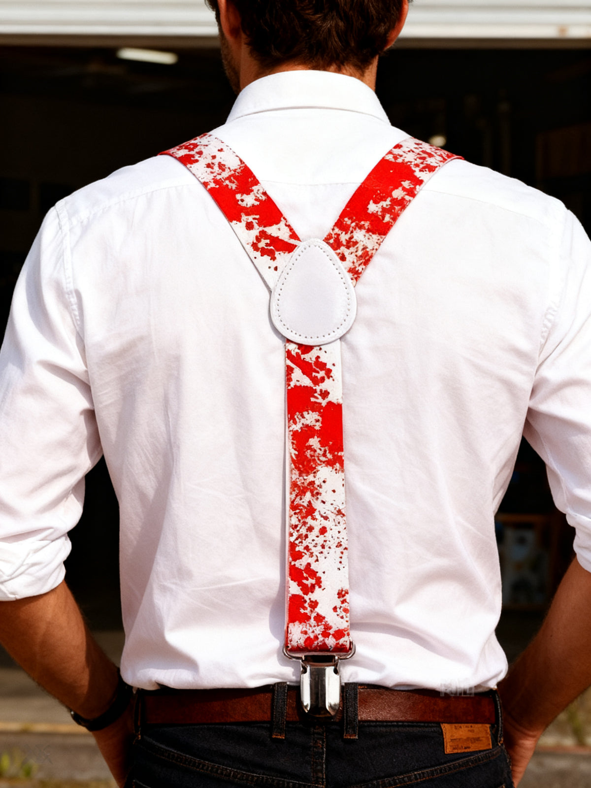 Peto Blanco con Manchas de Sangre 1pc