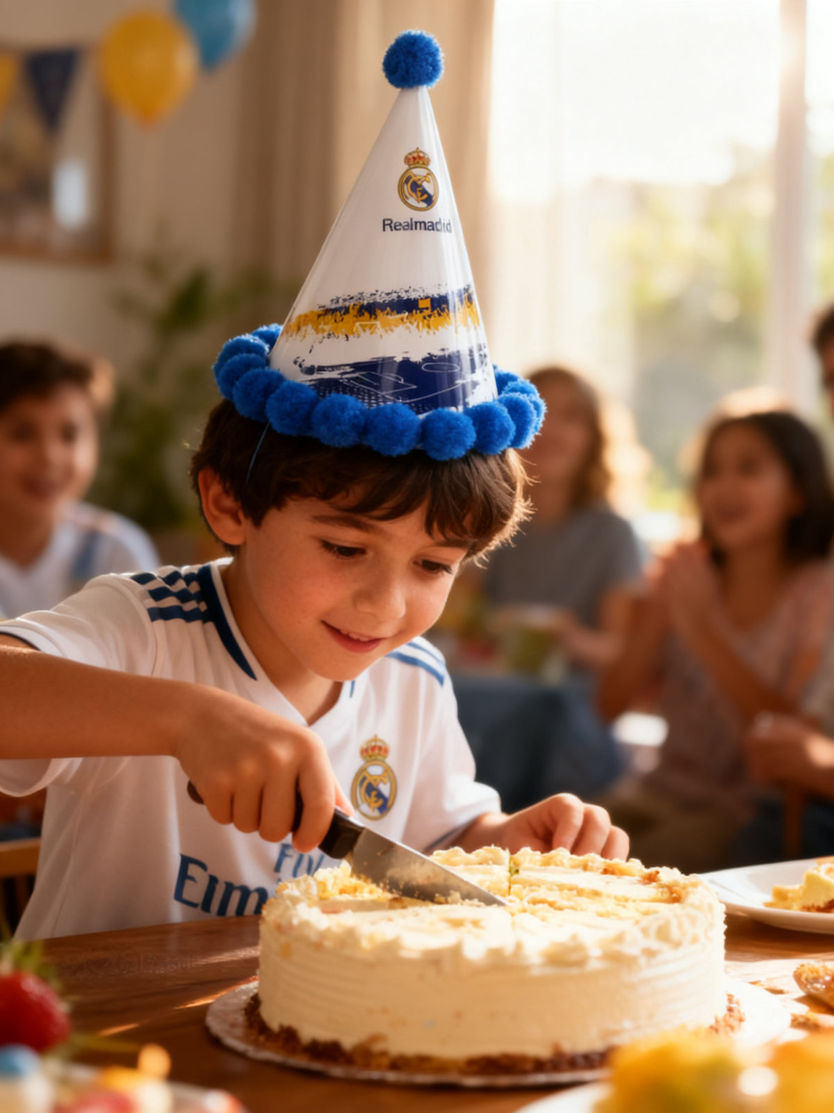 Gorro Fiesta Afición Real Madrid 20cm PQ.12