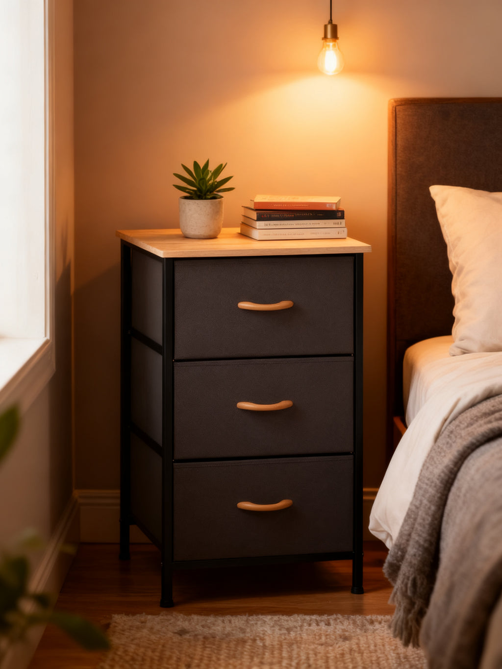 Mueble 3 Cajones Gris
