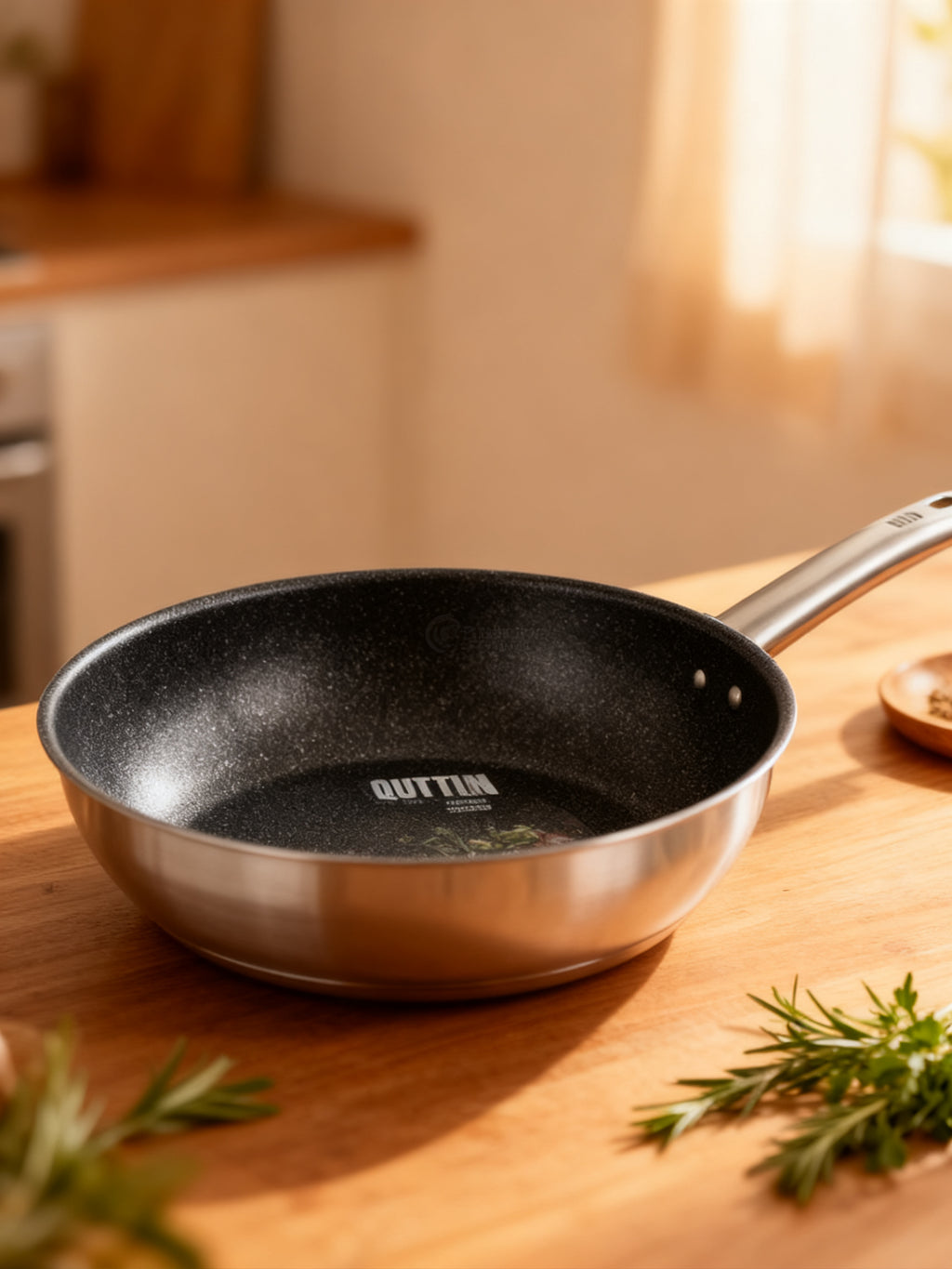 Sartén Acero Inoxidable Inducción 26cm Quttin Caesar
