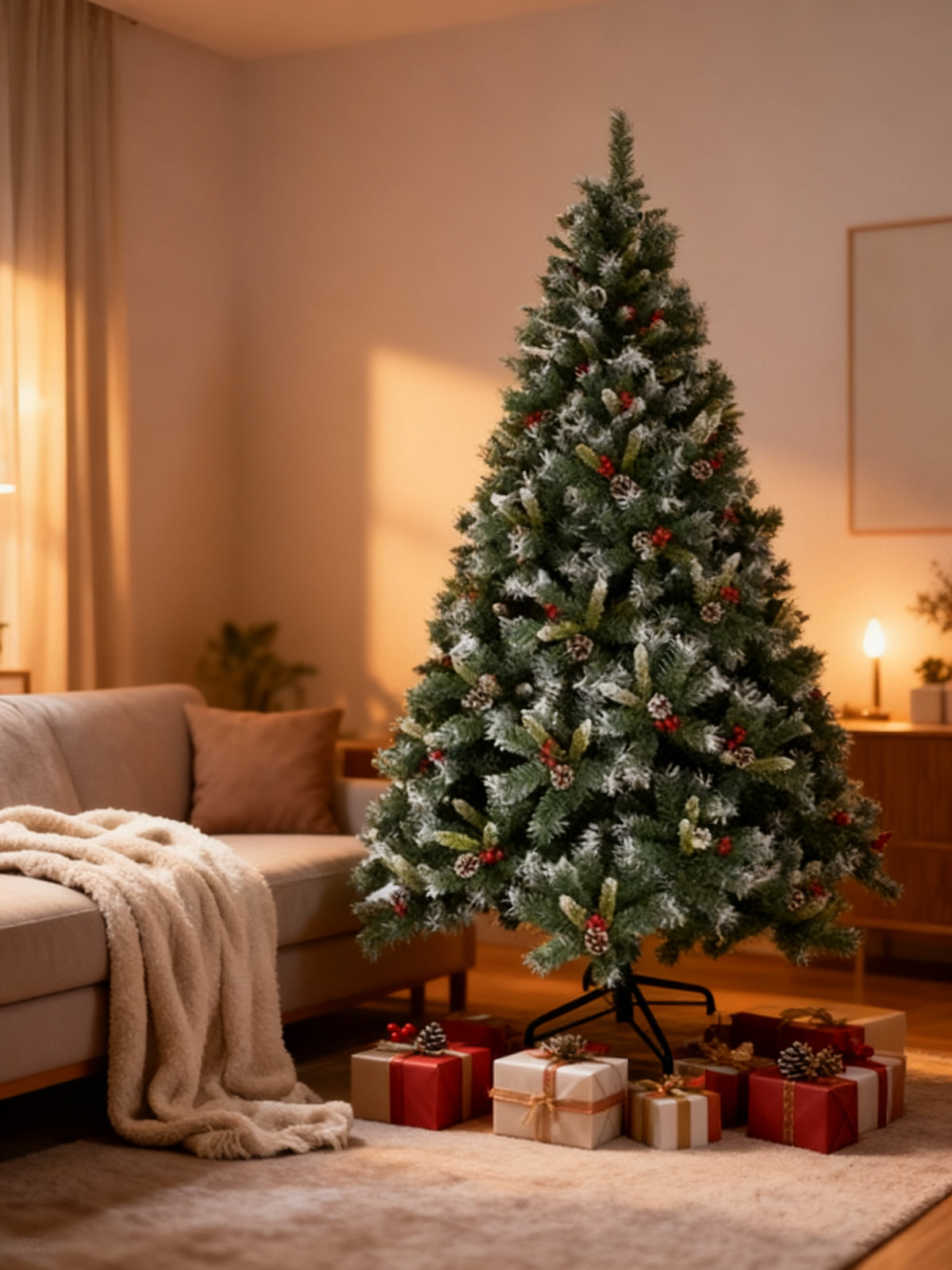Arbol Navidad Con Adorno 150cm 450T