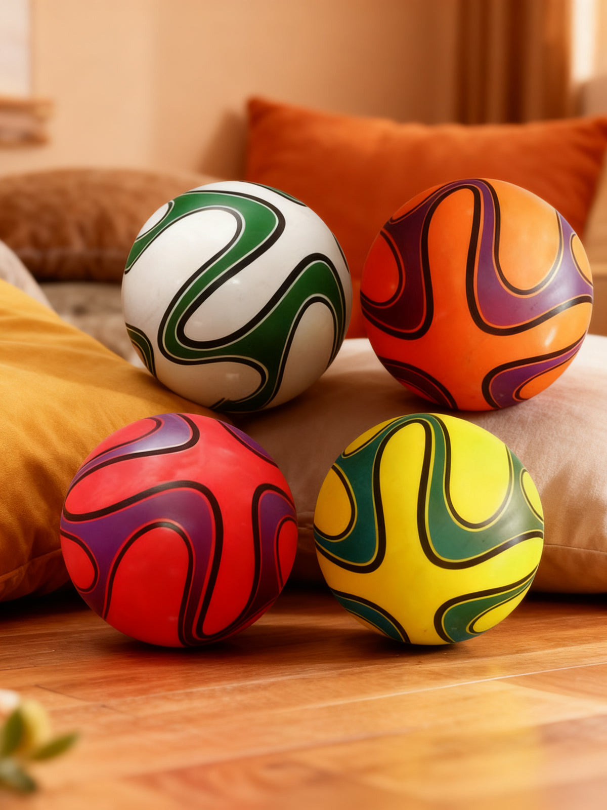 Balón Ondas Ø220mm 80gr Surtido