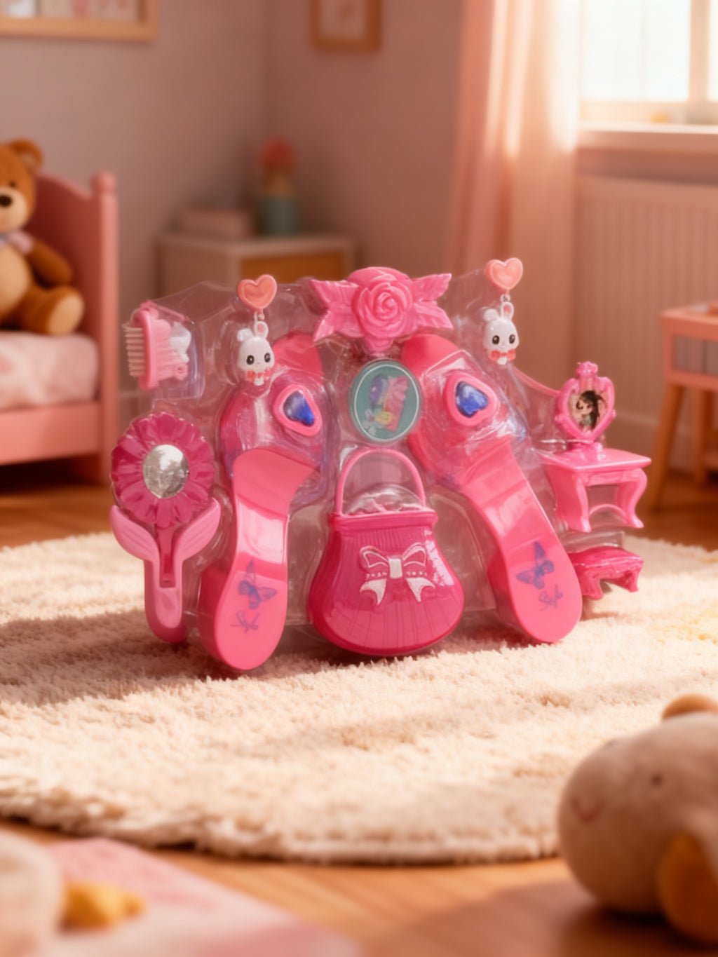 Conjunto de Belleza: Zapatos y Bolso para Niñas