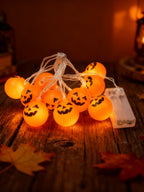 Guirnalda de Luces Calabazas Halloween 10 Cabezitas