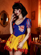 Conjunto de Vestido y Capa Blancanieves Terrorífica