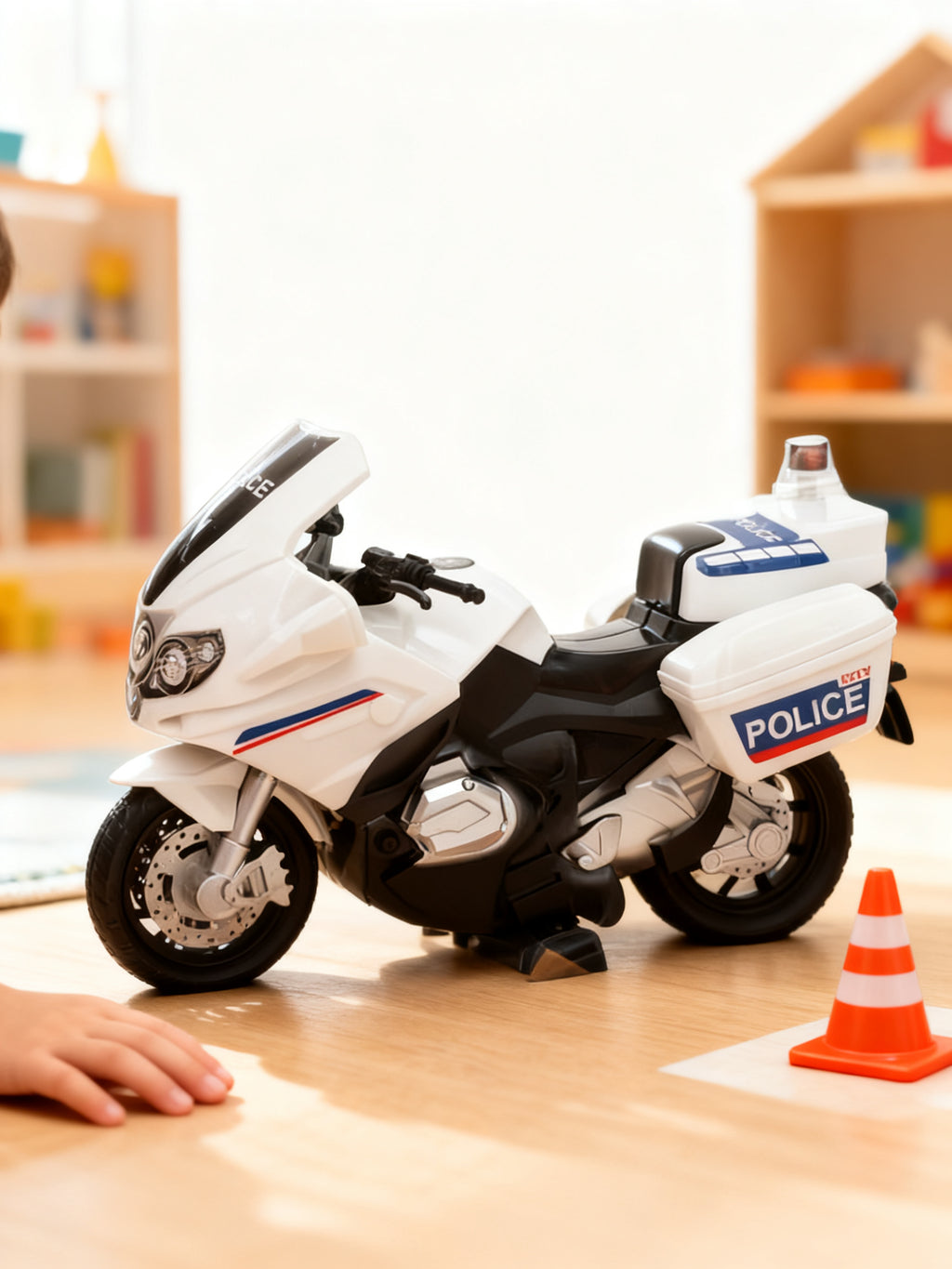 MOTO POLICIA JUGUETE FRICCIÓN