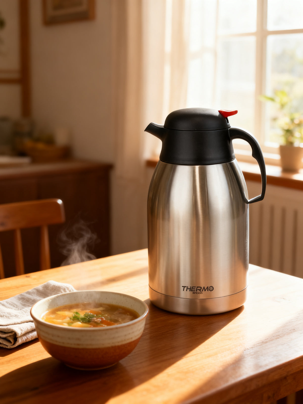 Jarra Termo Inox 2L con Pulsador Thermosport
