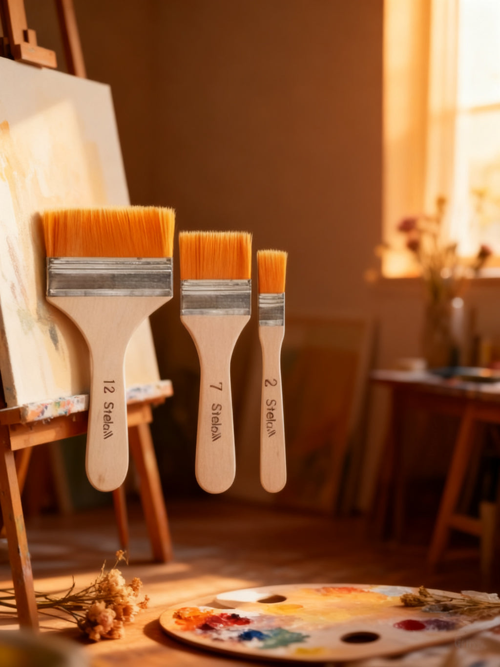 Set de 3 Pinceles para Bellas Artes