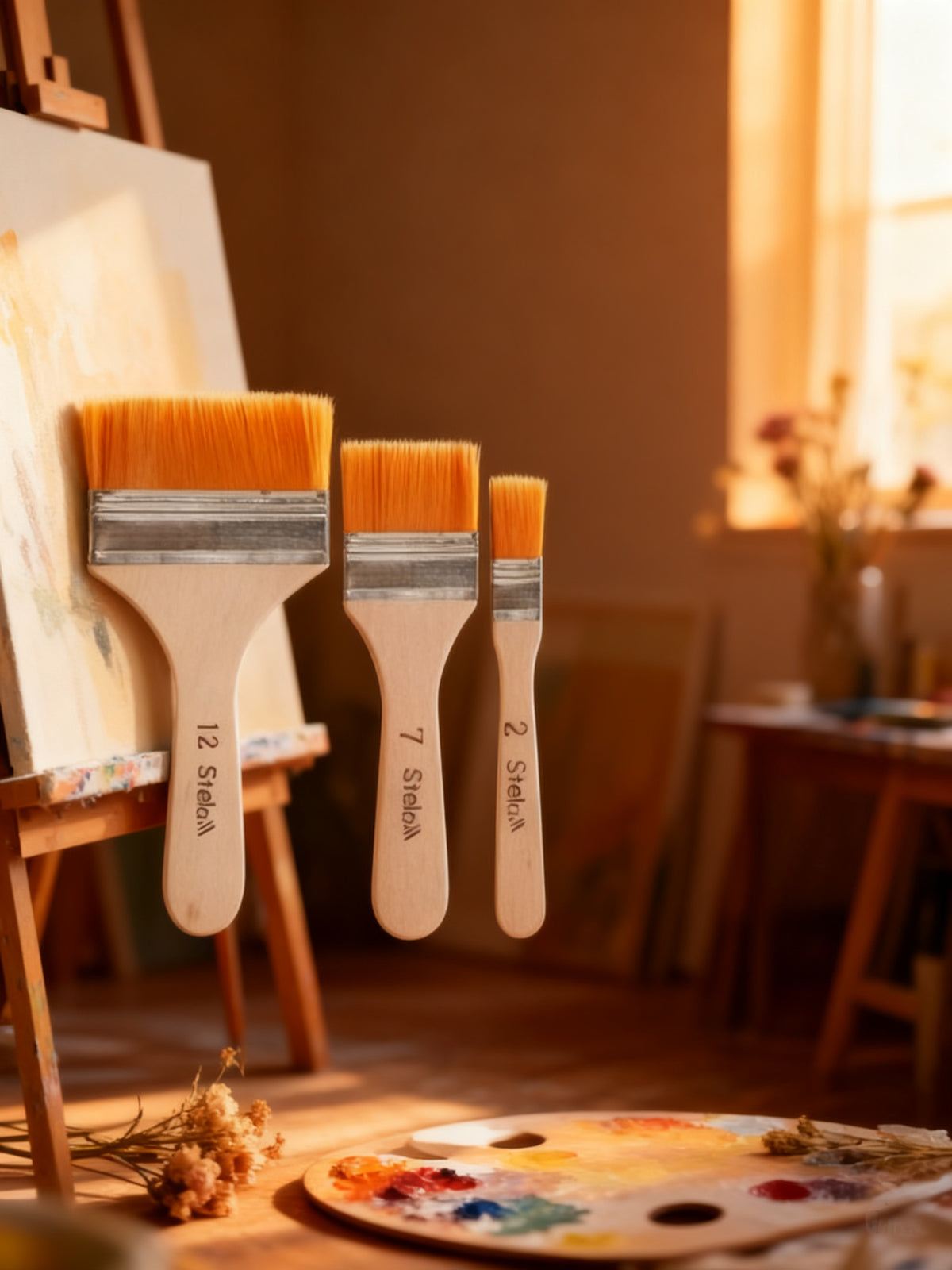 Set de 3 Pinceles para Bellas Artes