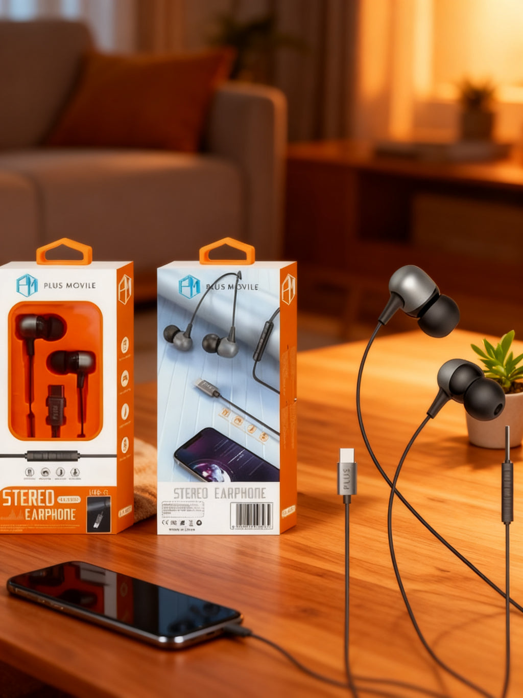 Auriculares Tipo C Estéreo Plus Movile