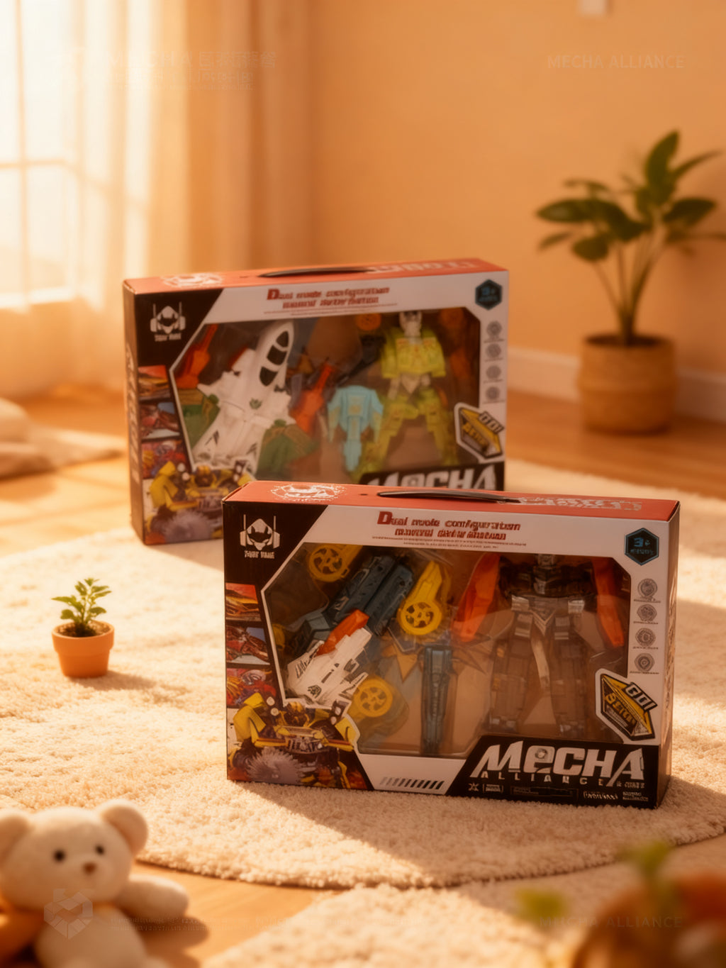 Robot Transformable 2 Modelos Caja