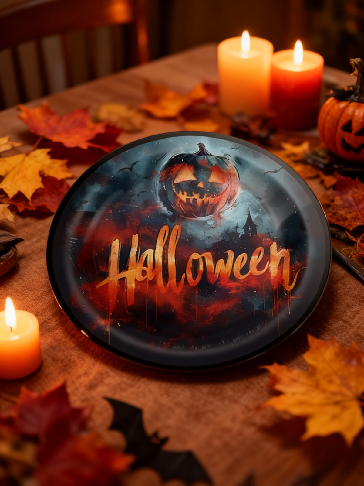 Platos de Papel Halloween 7 Pulgadas (8 Piezas)