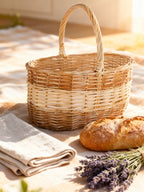 Cesta Mimbre Bicolor Alta Cádiz 38x30x20 cm
