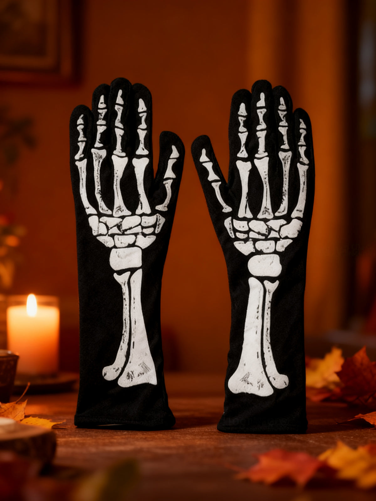 GUANTES CON HUESOS PARA HALLOWEEN