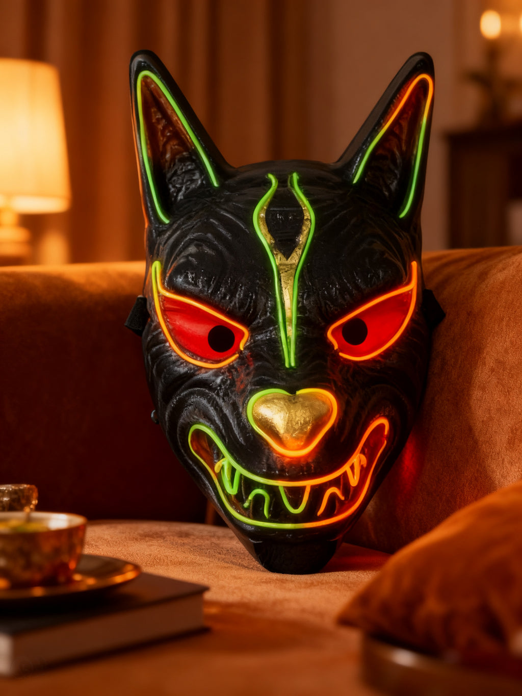 Mascarilla de Luz Fría para Halloween 1pc