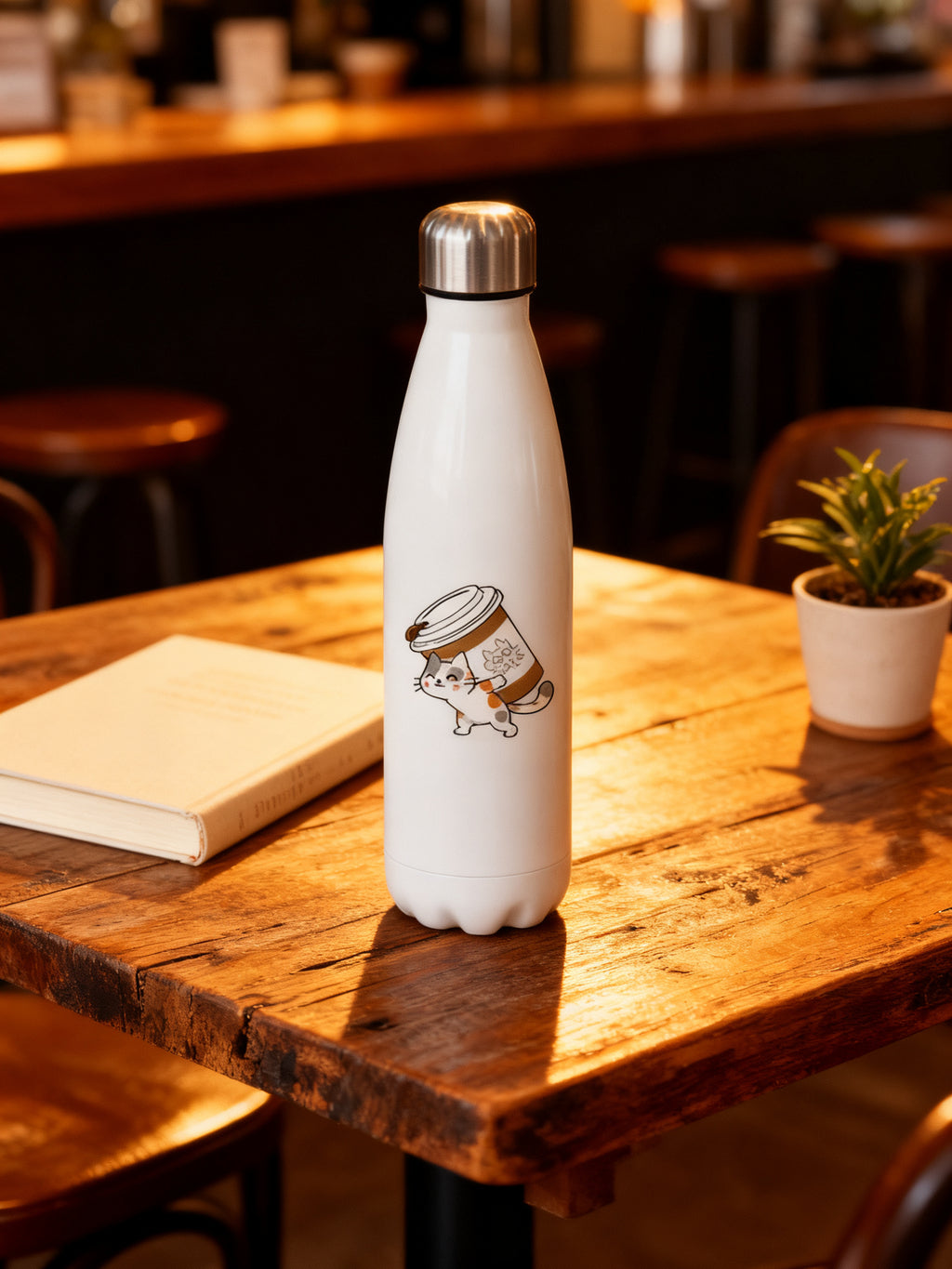 Botella Inox 750ml Coffee Cool Cats
