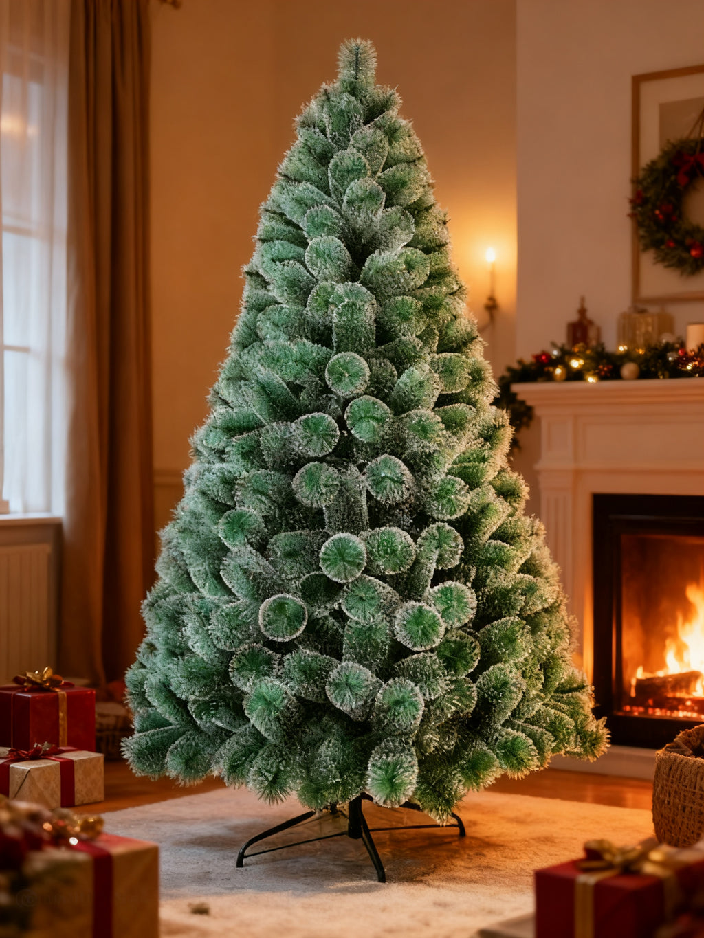 Arbol Navidad Nevado 210cm 285T