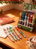 Set de 30 Bolígrafos Multicolor Navideños