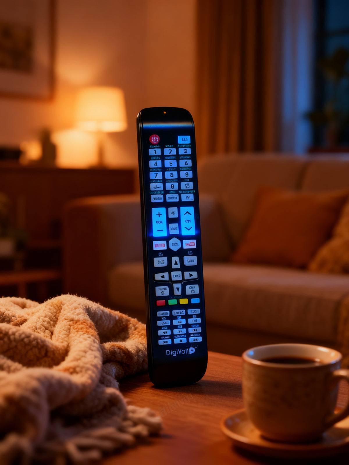 Mando TV Universal con LED 15 en 1 UN-47