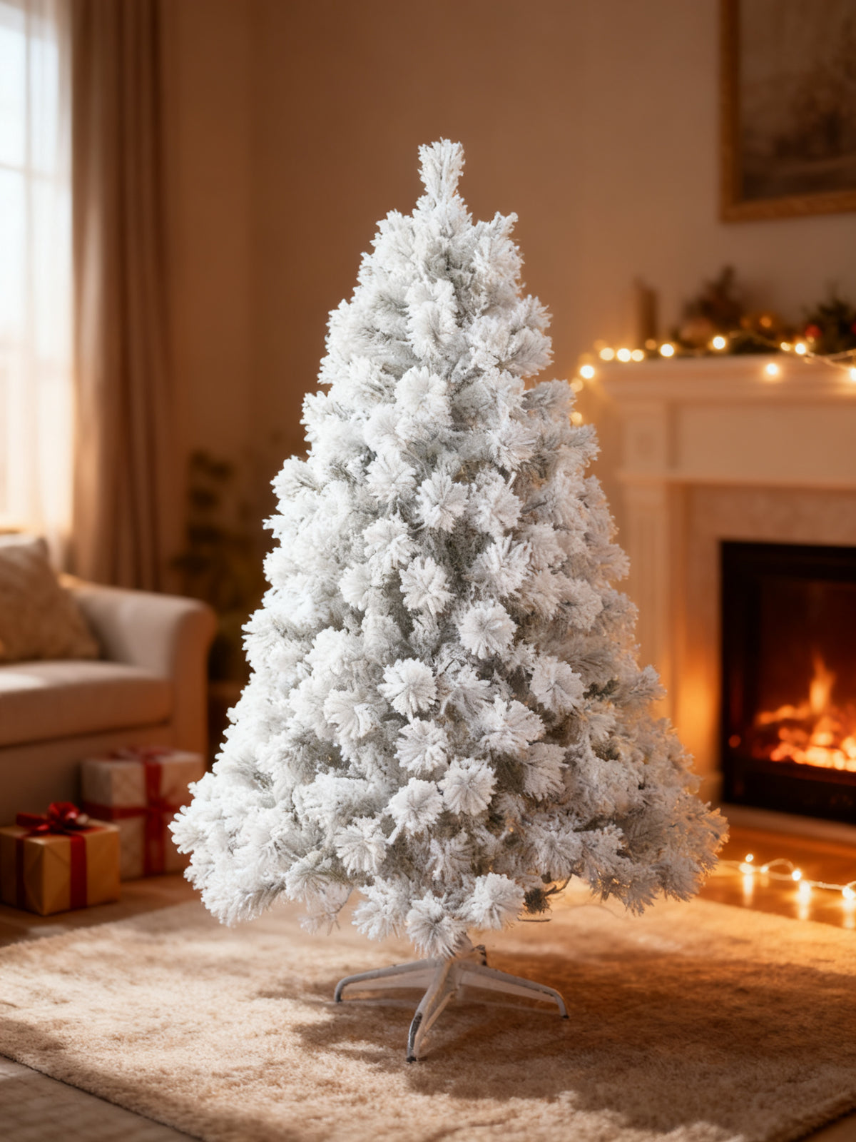 Arbol Navidad Nevado 120cm 80T